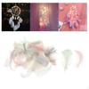 200 штук разноцветных перьев, для украшения воздушных шаров, ветряных колокольчиков, изготовления бижутерии