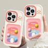 Applicable To Apple 15 Mobile Phone Case Iphone14pro Smiley Figure Card Bag Lanyard 13 Full Package Anti-fall 12/11 Women