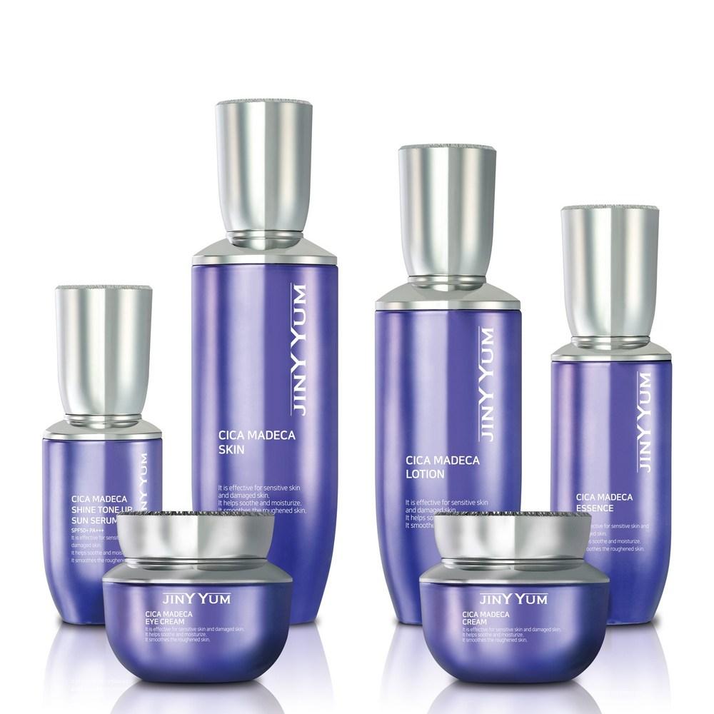 Jinyyum Cicamadeca набор из 6 предметов Женский лосьон для кожи увлажняющий отбеливающий против морщин функциональный базовый набор косметики