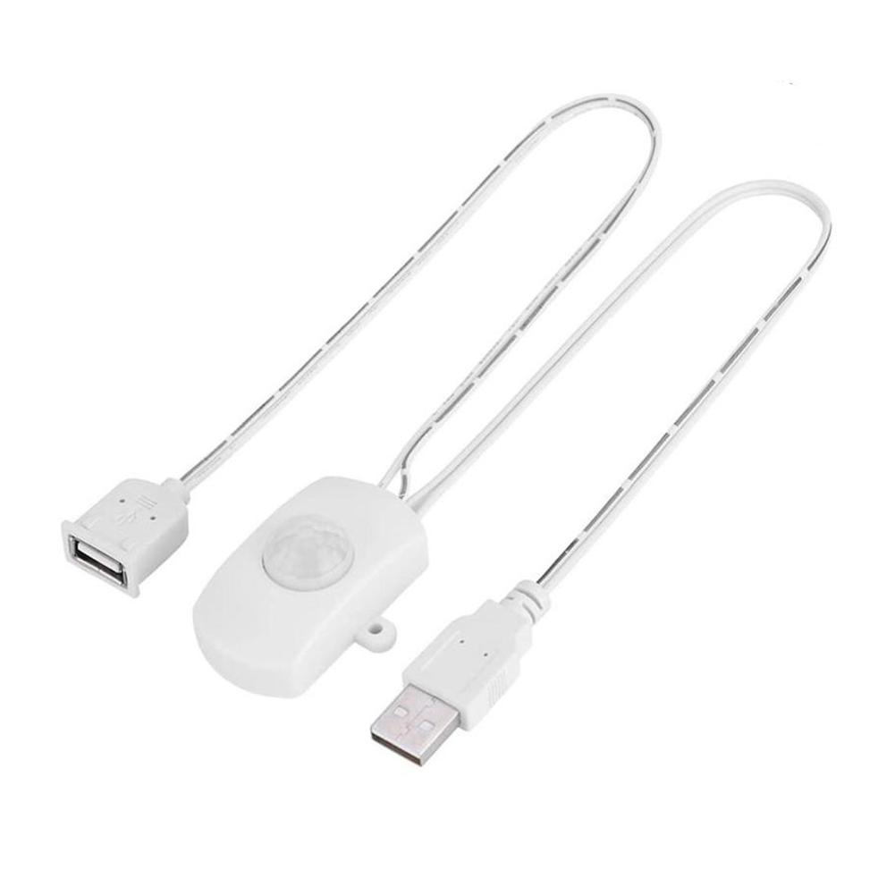 ИК-выключатель движения USB-интерфейс Инфракрасный датчик движения тела Практичный Экологичный Регулируемый для светодиодной ленты