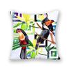 Bird Cushion Cover Tropical Home Decor Square Cartoon Flamingo Plant Decorative Pillow