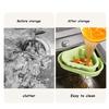 Sink Drain Basket With Fine Mesh Touchless Garbage Disposal Double-Layer Structure Sink