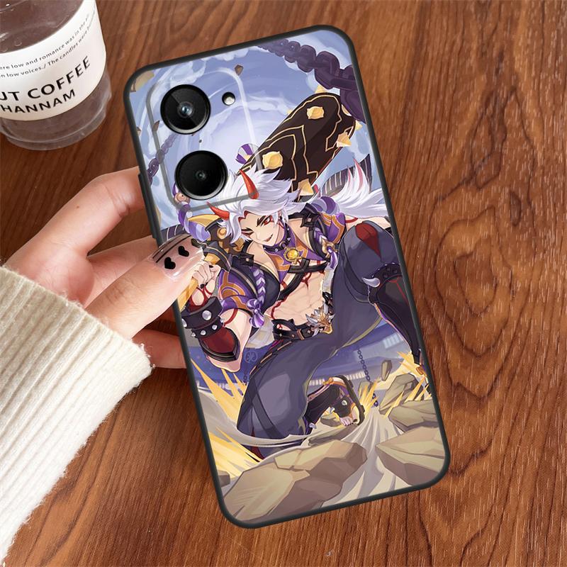 Чехол Genshin Impact Аратаки Итто для Realme 15 Pro GT7 GT6 10 11 12 13 14 Pro Plus C75 C71 C65 C63 C61 C53 C67 C35 C55