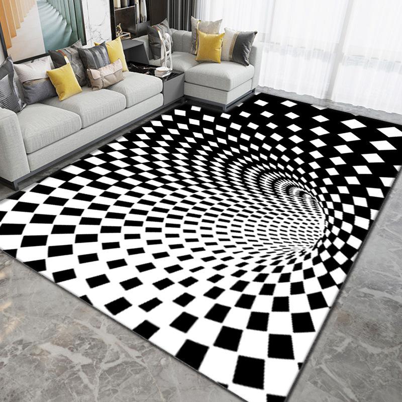 3D визуальный ковер для дома абстрактный геометрический ковер для гостиной спальня коврик для дивана журнальный столик коврик