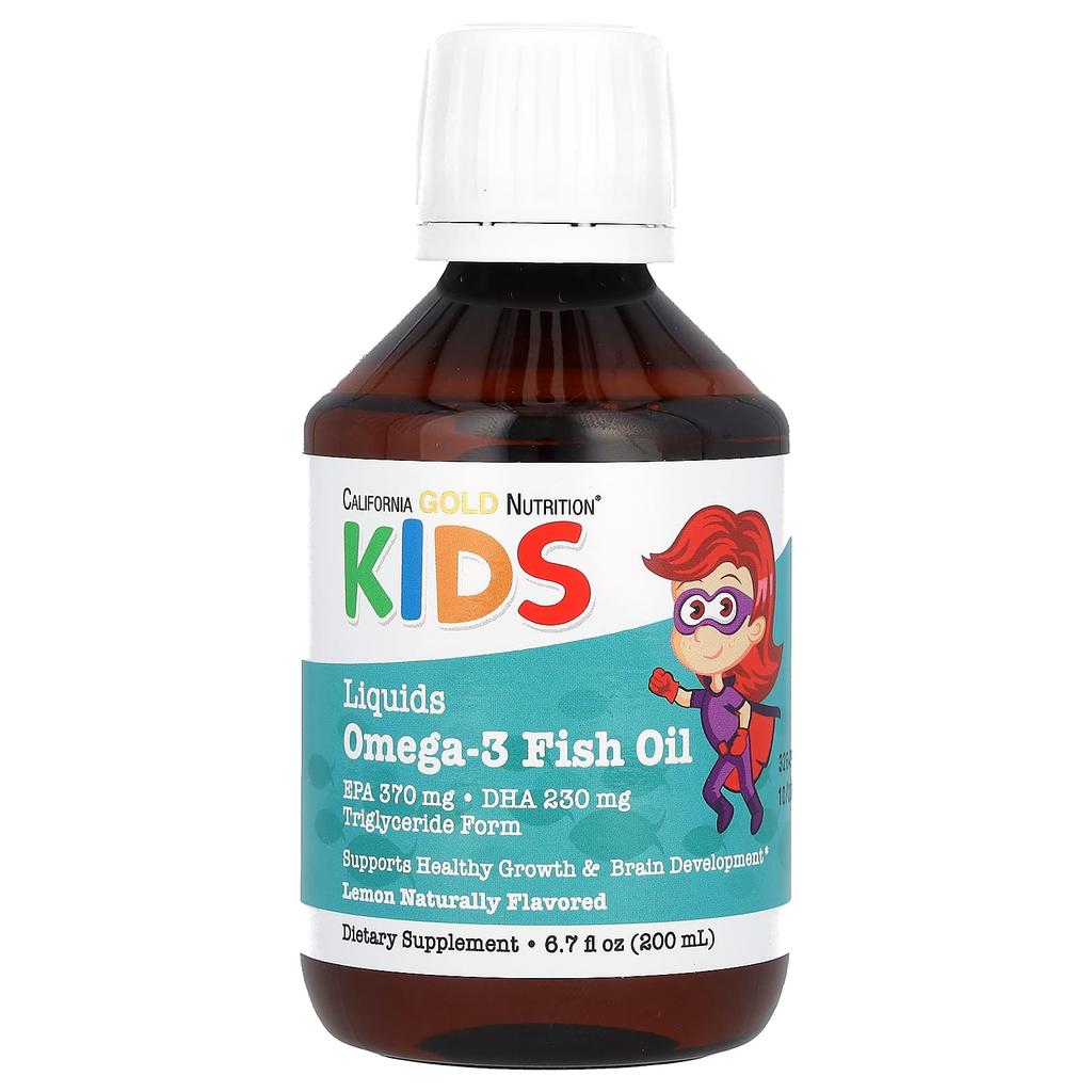 Norwegian Children's Omega-3 Fish Oil, Natural Lemon Flavor, 200 Ml (6.7 Fl Oz)