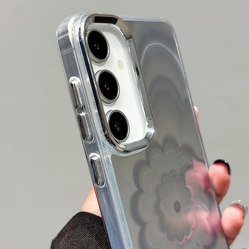 Чехол-накладка с градиентом, лазерным цветком Авроры для Samsung galaxy A22 A22S A23 A24 A25 A26 4G 5G, противоударный