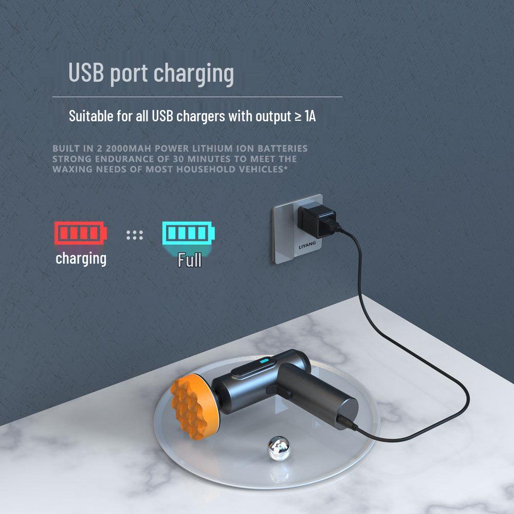 Портативная высокомощная аккумуляторная полировальная машина для автомобиля: Инструмент для воскования, удаления царапин и защиты лакокрасочного покрытия