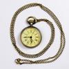 Vintage Gold Pocket Watch Necklace with Roman Numerals - Model 6014