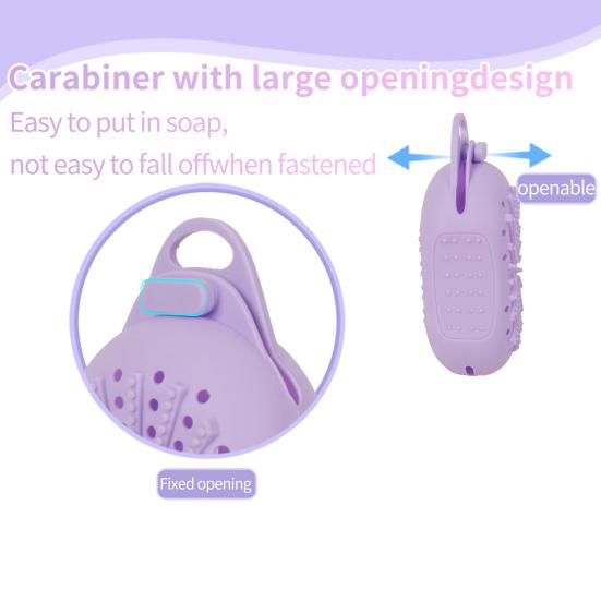 Силиконовый мешочек для мыла с дренажными отверстиями, дизайн с кнопкой, двусторонний отшелушивающий мешочек для мыла, кармашек для хранения мыла, мочалка для душа