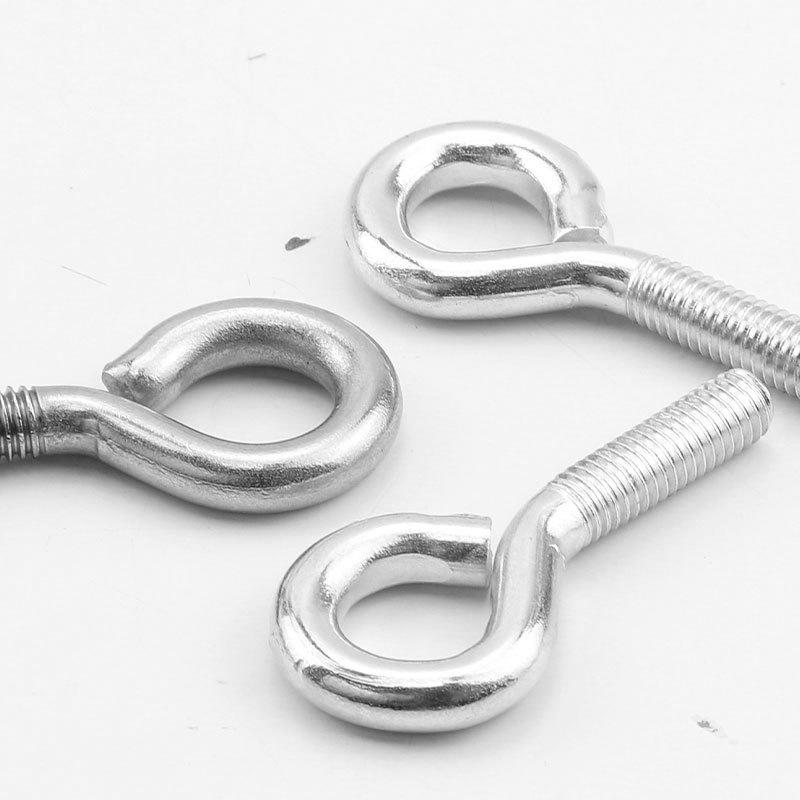 Крюк с ушком и кольцом из нержавеющей стали, М4-М24