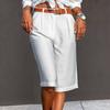 Прямые женские шорты со средней посадкой и карманами, однотонные шорты до колена