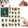 Frog Advent Calendar 2025 with 24 Highland Frog Ornaments 24 Days Christmas Countdown Calendar Christmas Advent Calendar