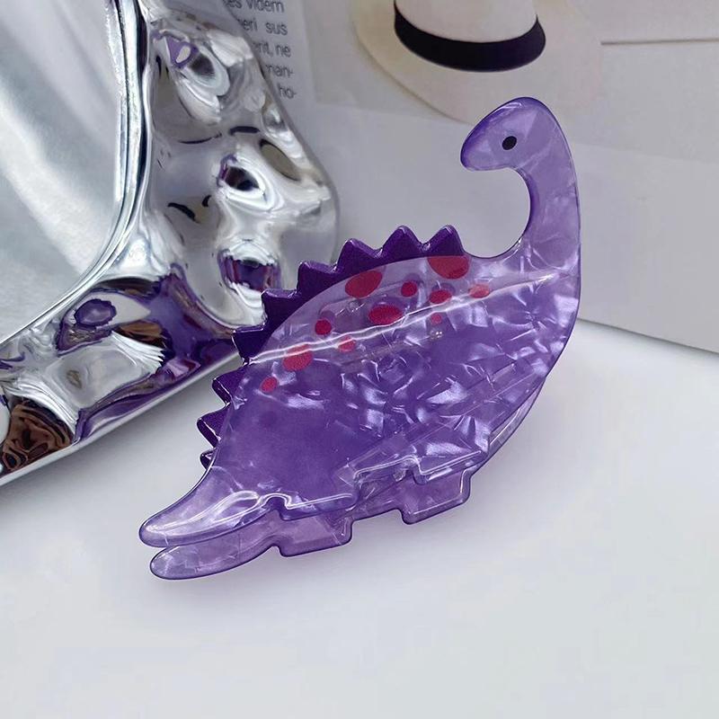 Colorful Dinosaur Hair Claw Funny Chameleon Crab Hair Clip Cute Acetate Claw Clips Hair Accessories For Women Girls