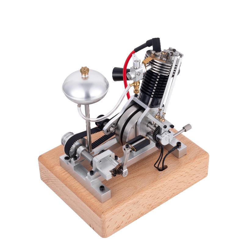 3.3CC V2Dual-cylinder Metal Four-stroke Physical Engine Model Scientific Internal Combustion Engine Exquisite CNC Mechanic Gift