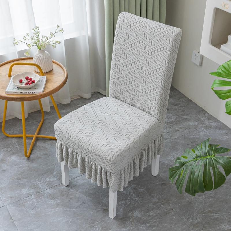 Чехол на стул для обеденного стола Подушка Чехол на стул Интегрированный Жаккардовый Утолщенный Эластичный Чехол Стул Табурет Дом Отель