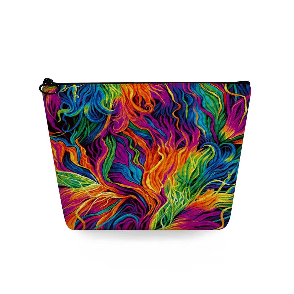 Женская косметичка с цветной текстурой, принтом, для организации туалетных принадлежностей, дорожный органайзер 6776