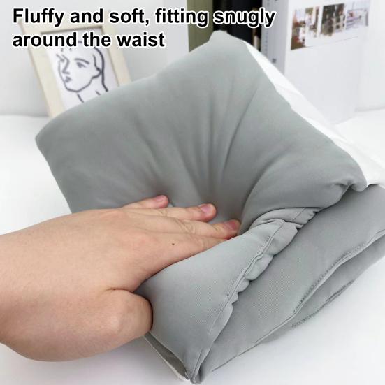 Sleeping Lumbar Support Pillow 360 Degrees Wrap Around Adjustable Lumbar Support Cushion Lower Back Sciatic Nerve Pain Relief Soft Waist Pillow