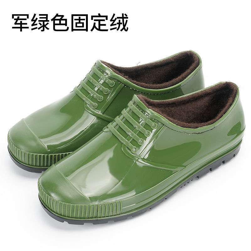 Мужские непромокаемые резиновые ботинки с нескользящей подошвой, уличные низкие ботинки для рыбалки, модная верхняя одежда для автомойки, всесезонные водонепроницаемые ботинки