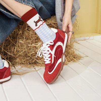 Suding Home~ Весна и Осень 2025 Новая Мода ins Трендовая Спортивная Обувь Плоская Подошва Универсальная Повседневная Обувь Студенческая Обувь