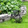 1pcs Funny Bulldog Metal Garden Decor, French Middle - Finger Bulldogs Sign For Yard Dog Statue Z1R2