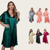 Трансграничная пижама женская летняя высококачественная из ледяного шелка, сексуальная домашняя одежда, женская пижама с коротким рукавом