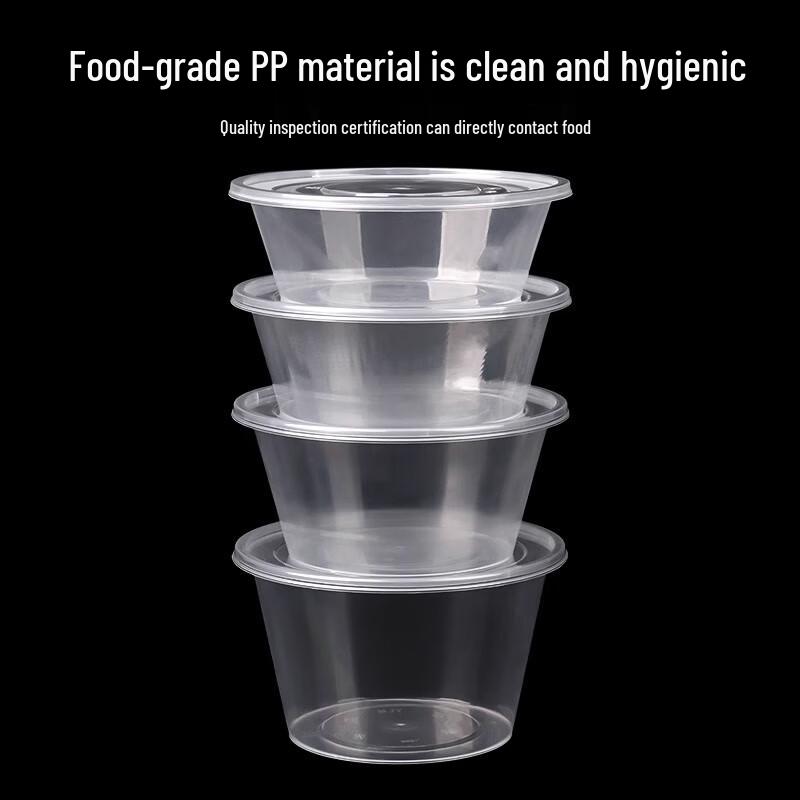 Disposable Plastic Food Container with Lid