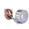 Серебристая 5мx5см Алюминиевая фольга Ткань из стекловолокна Теплоизоляционная лента для обмотки выхлопной трубы