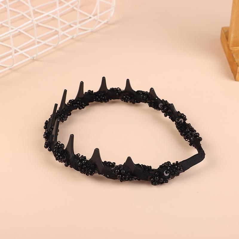 Темпераментная повязка на голову из бисера ручной работы, модная универсальная повязка на голову, обруч для волос для женщин и девочек, головные уборы, аксессуары для волос