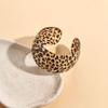 Resin Leopard Print Cuff Bangles Europe American Style Exaggerated Bracelet Decoration
