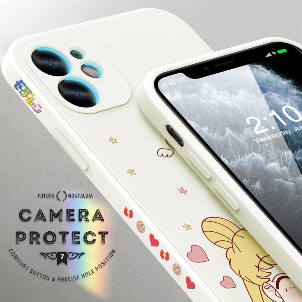 Чехол для телефона с милой девушкой из мультфильма для Redmi Xiaomi POCO Note 10 Pro 9 9A 9T 10C 8 7 11 Lite 5G X3 M3 с квадратным краем, мягкие защитные чехлы для полной камеры