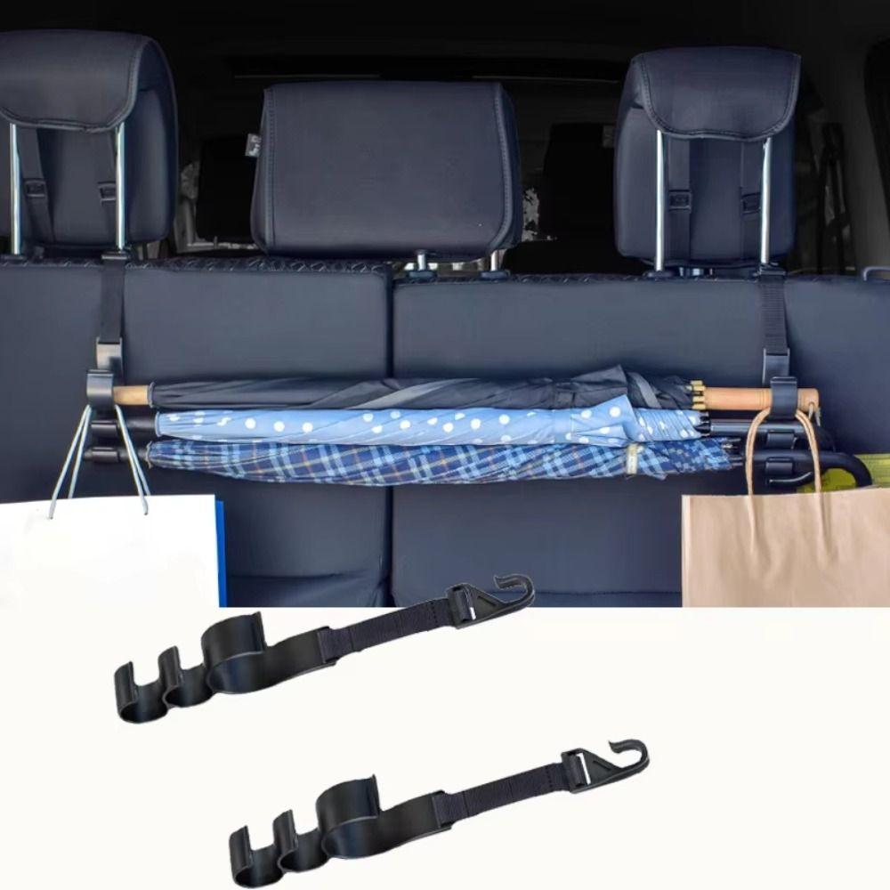 Universal Car Back Seat Hook Space Saving Headrest Umbrella Holder Car Rear Seat Hanger Back Seat
