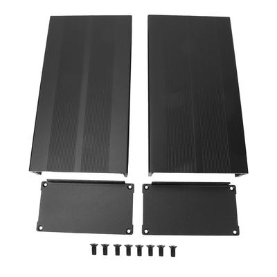 Корпус Электронная плата DIY Проект алюминиевой коробки охлаждения Корпус Песочно-черный изгиб пластины
