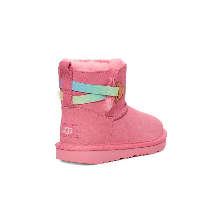 UGG Детские классические флисовые короткие зимние ботинки Bailey, розово-розовые 1125492T-PRRB