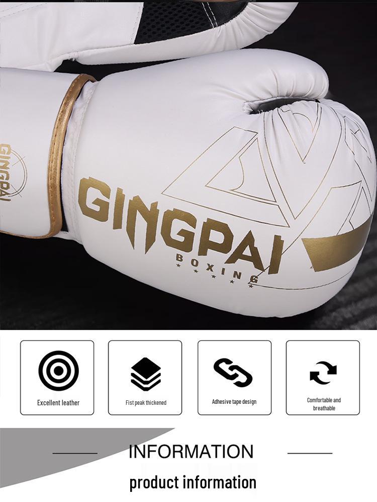 Adult Professional Sanda Boxing Gloves - Breathable, Large Size for Men & Women, Ideal for Punching Bag & Sparring.