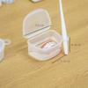 Container Artificial Tooth Boxes Transparent Cleaning Teeth Cases False Teeth Storage Box
