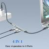 USB C HUB 3,0 Type C 3,1 4-портовый мульти-сплиттер-адаптер OTG для Xiaomi Lenovo Macbook Pro 13 15 Air Pro PC Компьютерные аксессуары