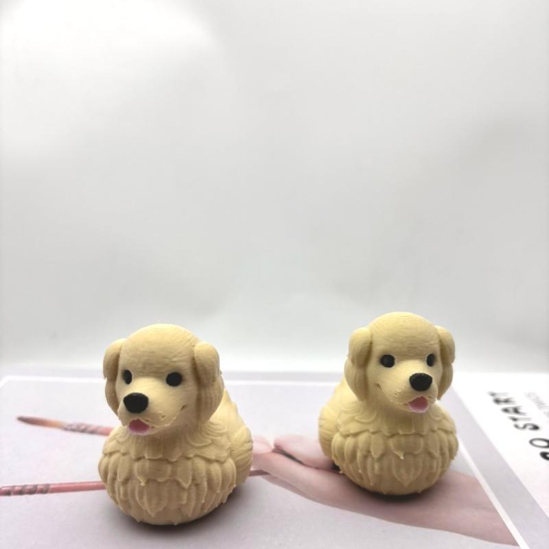 3D-печатная статуэтка-украшение охотничьей собаки с уткой, реалистичная милая статуэтка утки с головой собаки, украшение для сада, газона и террасы