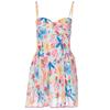 Loose Oversized Fashionable Floral Print Camisole Dress Summer Sexy Backless Short Skirt