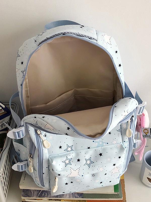 Рюкзак в японском и корейском стиле для девочек-подростков – Модный дизайн со звездой, Идеально подходит для школы и прогулок
