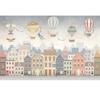Детские обои город воздушные шары дети фото настенная роспись детская подростковая комната для мальчиков и девочек плакат Настенный декор