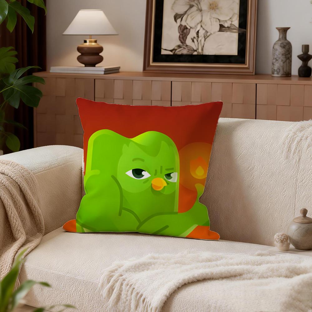 Educational Duolinggo Cushion Cover Cushion Cover Set 4Pcs 50x50 45x45 40x40 Pillowcase Decorative Sofa Home Decor