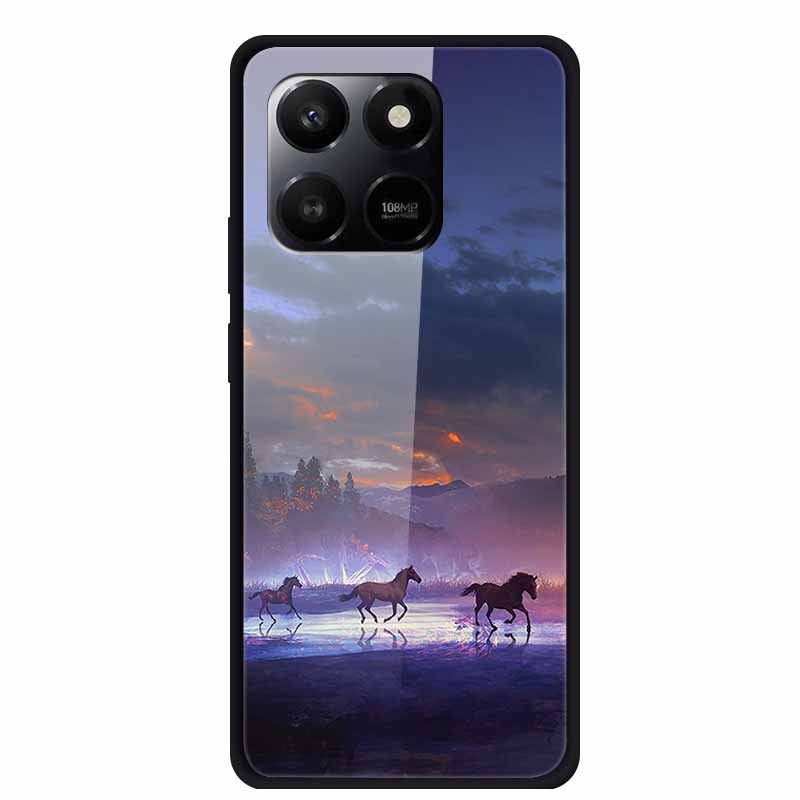 Стеклянная задняя крышка 6,77" для Honor 400 Smart X7d 2025 Чехол Закаленное стекло Чехол для Honor Play 10T 5G Чехол Защитные Fundas Чехлы