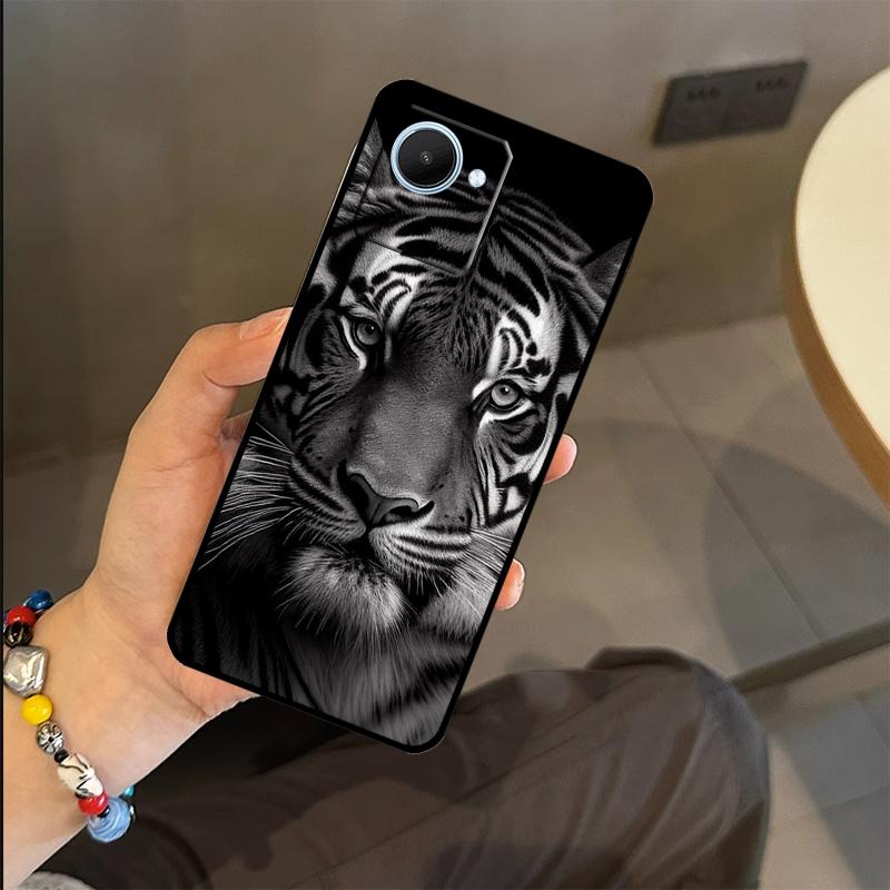 Чехол Животные Лев Тигр Для Realme C53 C55 C51 C25 C63 C61 C65 C67 C71 C75 GT6 GT7 Pro 11 12 13 14 15 Pro Plus