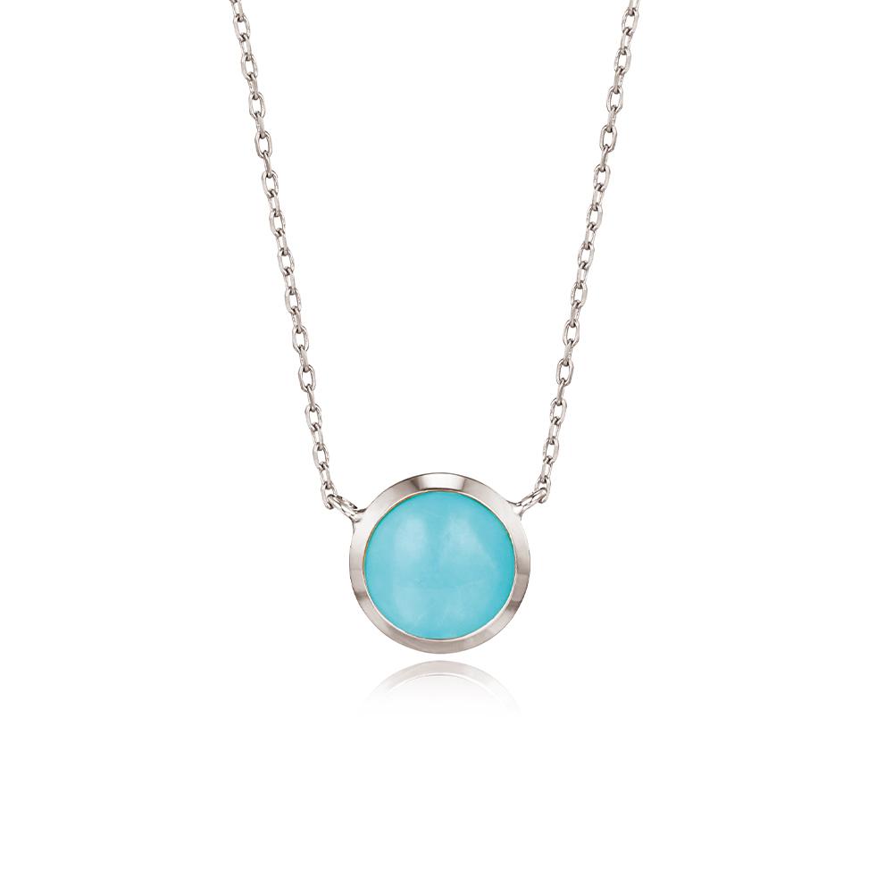 Roseedor Love Me Tender Turquoise Necklace (Wg)_230100080