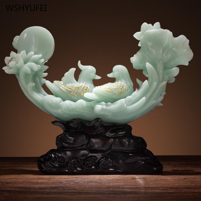 Китайский стиль Украшения для рабочего стола Centennial Harmony Mandarin Duck украшения Аксессуары для украшения дома Свадебный подарок