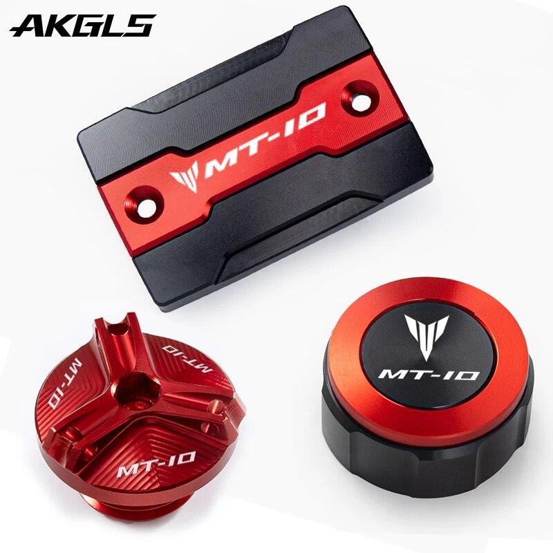 Крышка бачка для тормозной жидкости спереди и сзади мотоцикла Yamaha MT10 MT 10 MT-10 2015-2018 + крышка топливного бака Аксессуары