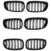 New Look Car Grille Grill Front Kidney Glossy 2 Line Double Slat For E46 Coupe Cabrio 325Ci 330Ci LCI 2 Doors 03-06 Accessories