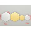 12Pcs 3D Mirror Hexagon Vinyl Removable Wall Sticker Decal Home Decor Art Diy