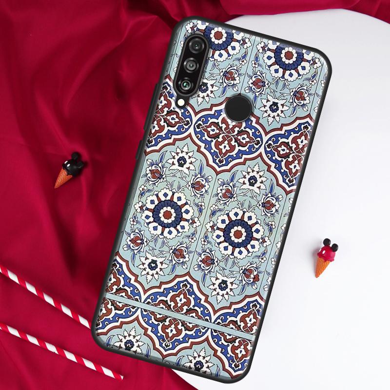 Moroccan Pattern For Huawei Nova 10 SE 9 5T 12s 12i 11i Y91 Y90 Y60 Y70 Y72 Y61 P20 P30 P40 Lite P60 Pro Case
