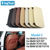 Car Left Right Seat Backrest Leather Pocket Cover For BMW 5 GT X5 X6 7 Series F10 F11 F07 F01 F02 F15 F16 730 735 740 2013-